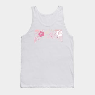 Baby shower abstract rainbow, cloud, sun and shining dots Tank Top